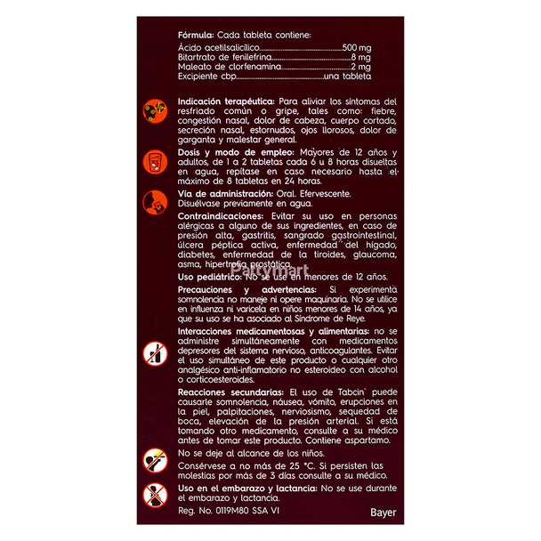 Tabcin Rojo 500 Mg Tabcin Rojo 500 Mg