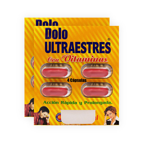 2 Pack // Dolo Ultraestres Vitaminado Sachet x 4 Caps