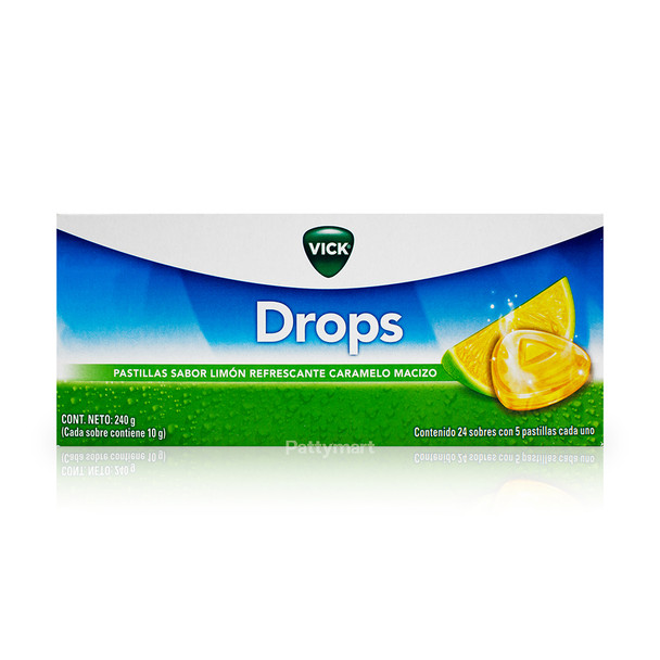 VICK DROPS x 24 SOBRES LIMON