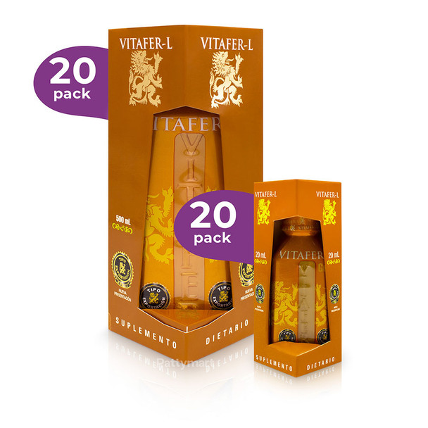 Set // 20 Vitafer L 500 Ml + 20 Vitafer L 20 Ml