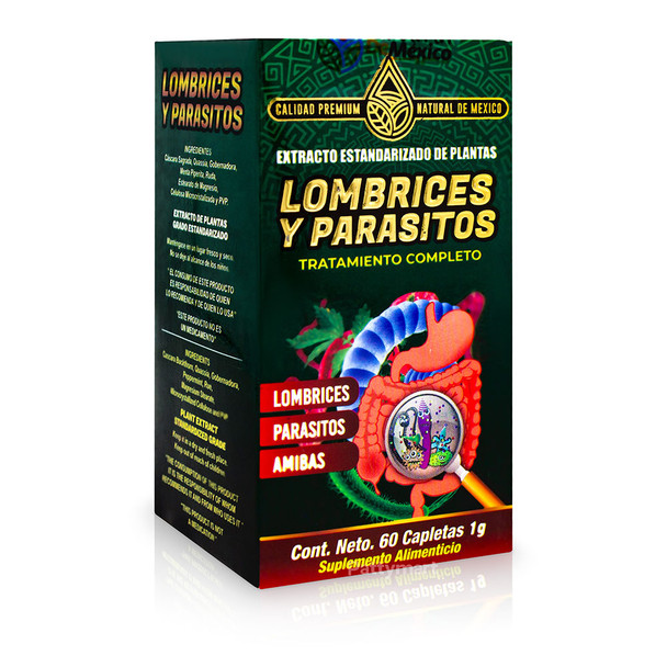 Lombrices y Parásitos / Worms & Parasites (x 60 Caps)