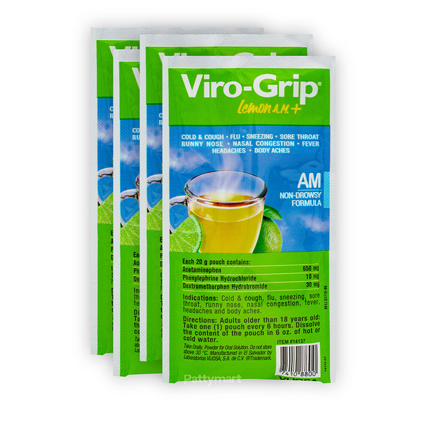 4 Pack // Viro Grip Tea Dia x 4 Sobres