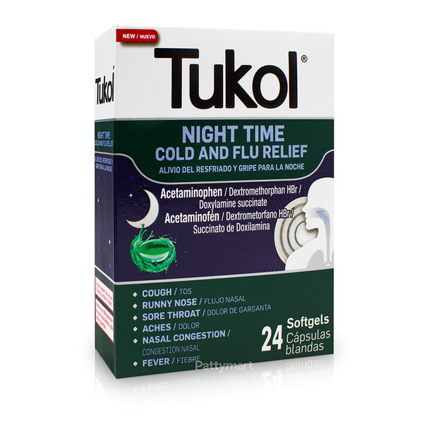 Tukol Night time (x 24 Softgels)