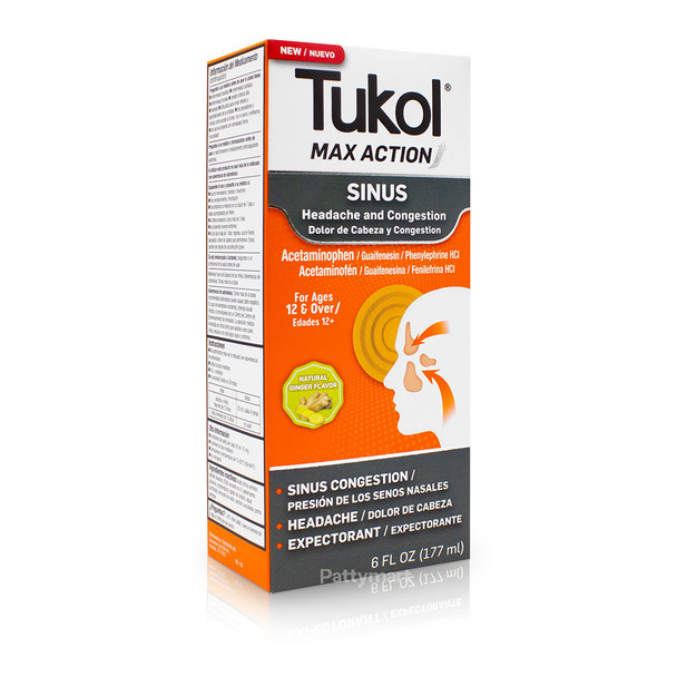 Tukol Max Action Sinus - Orange (6Oz)