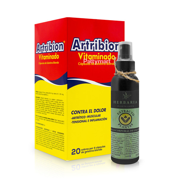 Set // Artribion Vitaminado (80 Caps) + Herbaria - Planta Sabia (120ml) Set // Artribion Vitaminado (80 Caps) + Herbaria - Planta Sabia (120ml)
