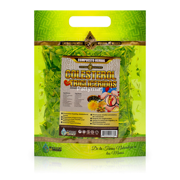 Natural de México - Compuesto Herbal para Colesterol y Triglicéridos / Cholesterol & Triglycerides Herbal Blend (4 oz / 113 g)