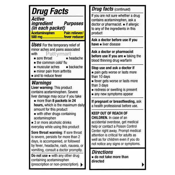 Vitapirena - Té Para Dolor y Fiebre Manzanilla Limón / Pain & Fever Chamomile Lemon Tea (5 Sobres)