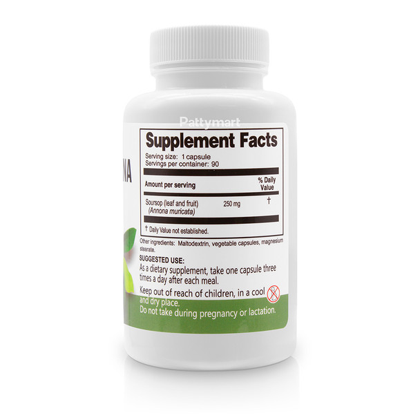Healthy Labs – Guanabana – Soursop Herbal Capsules – 90 Caps