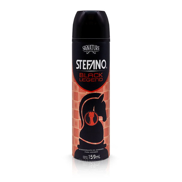 Stefano - Spray Black Legend – Body Spray Deodorant – 159 ml