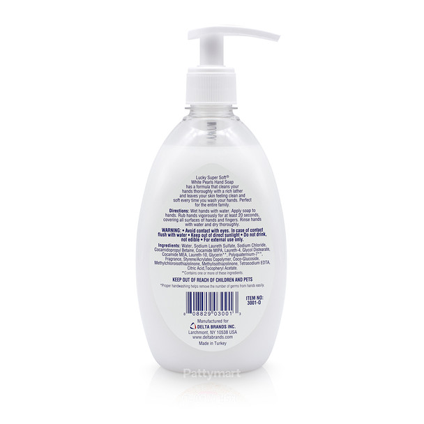 Lucky – Jabón de Manos Líquido White Pearls – Liquid Hand Soap – 500 ml