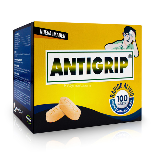Antigrip Tabletas Display – Cold Relief Tablets – 100 Tabs