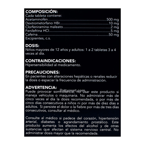 Antigrip Tabletas Display – Cold Relief Tablets – 100 Tabs