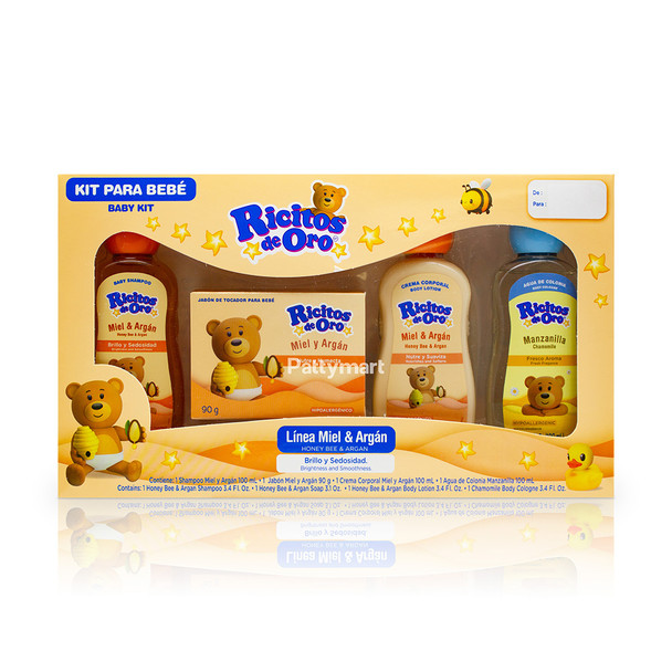 Ricitos de Oro – Set Miel y Argán – Baby Care Gift Set – 1 Set