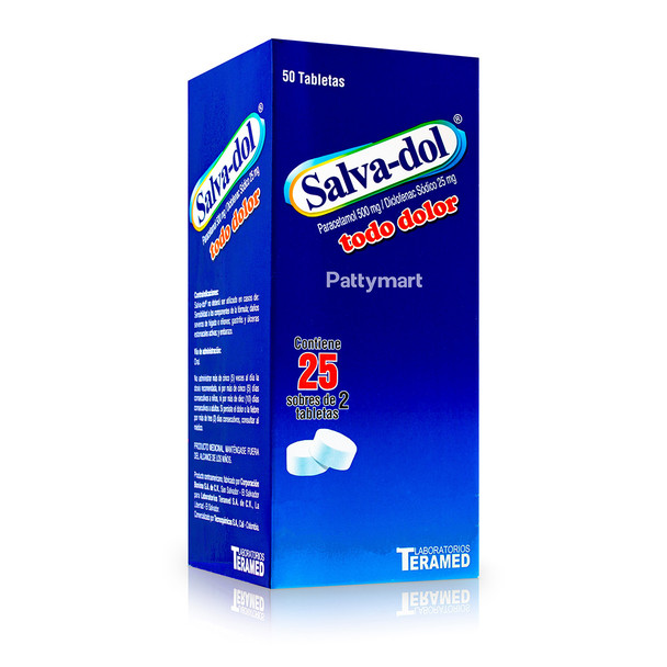 Salva-dol – Todo Dolor Tablets – Pain Relief Tablets – 50 Tabs