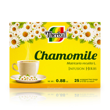 Te de Manzanilla y Menta Tea ✓ Chamomile Mint Infusion Herbs 25 bags By  Therbal