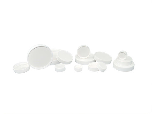 89-400 WHITE PP RIBBED CAPS PULP & VINYL 580 CS(262519)