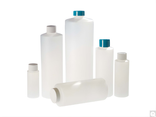 4 OZ NATURAL HDPE CYLINDER BOTTLES 24-410 CS(PLC-03401)