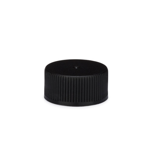20-400 BLACK PP - POLYPROPYLENE RIBBED CAPS F217 10225 CS(266407)