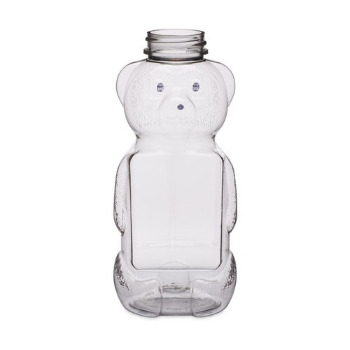 17 OZ CLEAR PET - POLYETHYLENE TEREPHTHALATE HONEY BEAR BOTTLES 38-400 175 CS(33524-B)