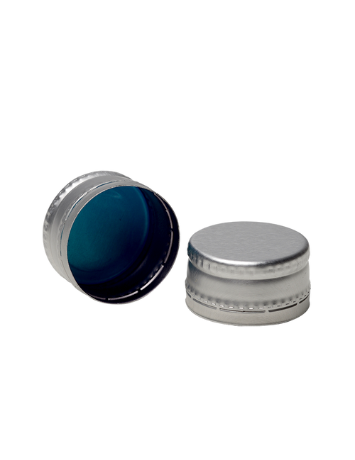 28 MM SILVER ALUMINUM ROPP CAPS PLASTISOL 5500 CS(325303)