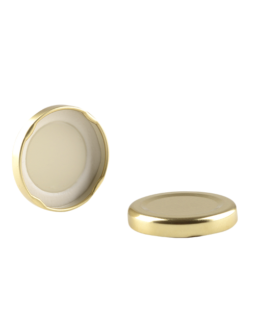 48 MM REGULAR TWIST OFF GOLD TINPLATE LUG NO BUTTON PLASTISOL 2700 CS(328032)