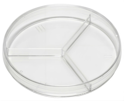 PETRI DISH 100X15MM TRI PLATE SLIPPABLE STERILE 500/CS(322786)