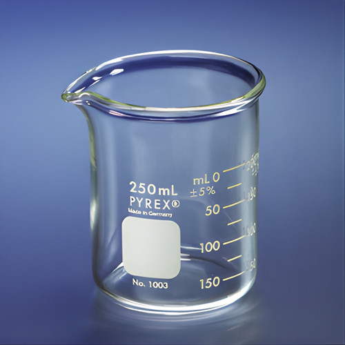 150ml Clear Heavy Duty PYREX® Borosilicate Glass Griffin Beakers Grad Range (ml) 20-140 Approx. O.D. x Height (mm) 57 x 86 Grad. Interval (ml) 20(AKM-2500-0042)