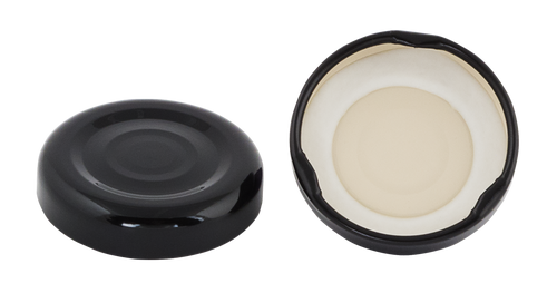 38-2000 REGULAR TWIST OFF WITH SAFETY BUTTON BLACK TINPLATE LUG BUTTON EPOXY/PHENOLIC 3700 CS(288247)