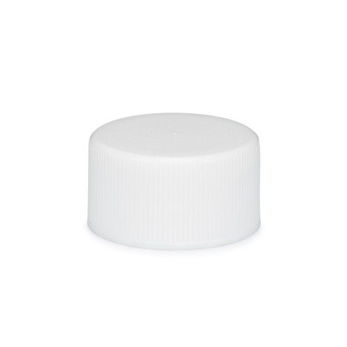 28-410 WHITE PP - POLYPROPYLENE RIBBED CAPS INDUCTION FOIL HEAT SEALS 3000 CS(332885)