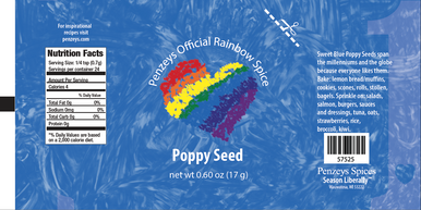 3.5MIL PENZEYS POPPY SEED PRINTED FILM, SILVER/METALLIC FILM(335975)