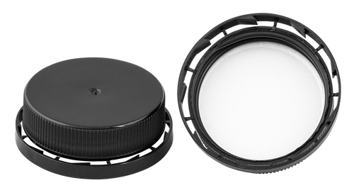 38 MM BLACK HDPE - HIGH DENSITY POLYETHYLENE RATCHET CAPS PE FOAM 2400 CS(330864)