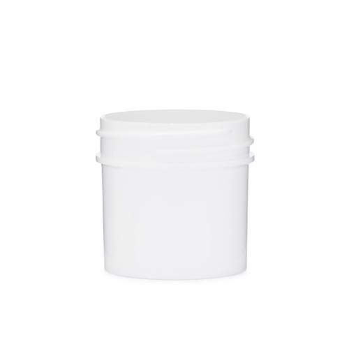 1 OZ WHITE PP - POLYPROPYLENE STRAIGHT SIDED JARS 43-400 500 CS(332075)