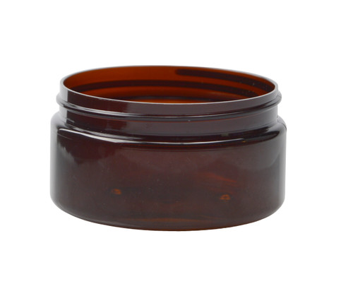 8 OZ AMBER-LT PET - POLYETHYLENE TEREPHTHALATE STRAIGHT SIDED JARS 89-400 168 CS(332820)