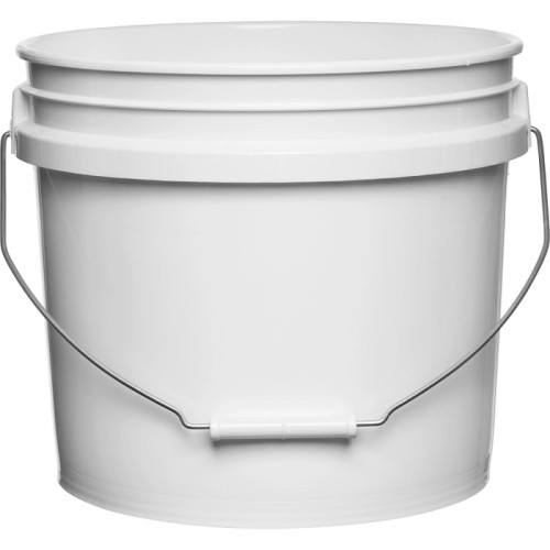 3.5 GAL WHITE HDPE - HIGH DENSITY POLYETHYLENE OPEN HEAD BUCKETS & PAILS 312 PT(239784)