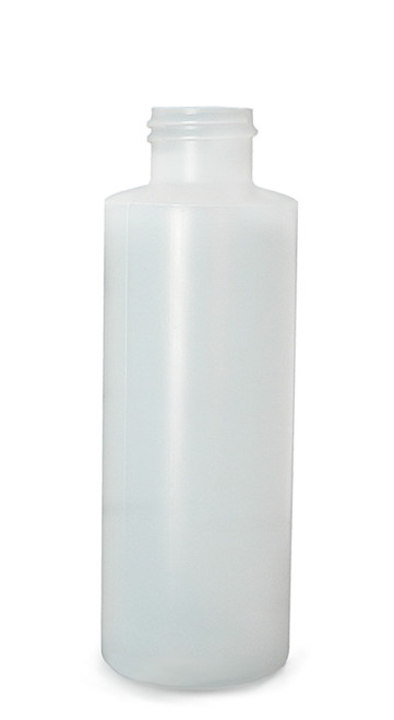 4 OZ NATURAL HDPE - HIGH DENSITY POLYETHYLENE CYLINDER BOTTLES 24-410 500 CS(PLA-03211)