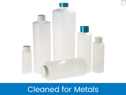 32 OZ NATURAL HDPE - HIGH DENSITY POLYETHYLENE CYLINDER BOTTLES 28-400 12 CS(PLC-09285)