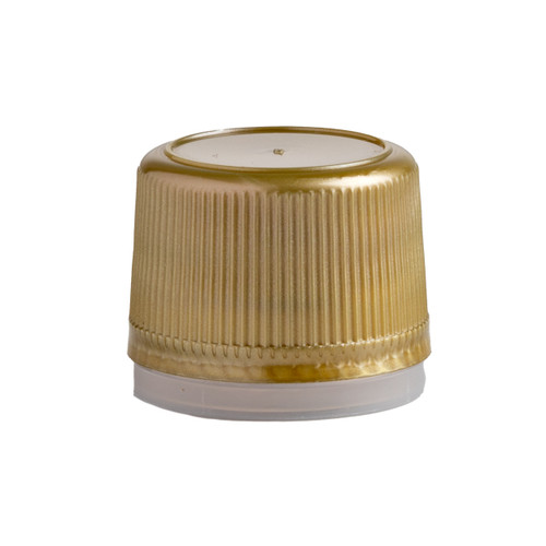 28-PILFER-PROOF 280 GOLD PP - POLYPROPYLENE RIBBED CAPS 3000 CS(406266)