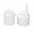 24-410 WHITE LDPE TURRET UNLINED CS(CAP-06047)