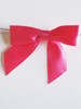 Hot Pink Satin Pre-tied Bows w/Twist-tie (4 sizes)