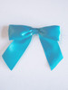 Turquoise Satin Pre-tied Bows w/Twist-tie (4 sizes)