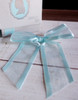 Light Blue Organza Satin Edge  Pre-tied 4.5" Bow w/Twist-tie