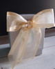 Antique Gold Organza Satin Edge Pre-tied 4.5" Bow w/Twist-tie