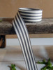 Gray & Ivory Striped Ribbon (4 sizes)