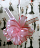 Wholesale Pull Bows, Pink Pull Bows, Sheer with Satin Edge Pull Bow | Packaging Decor