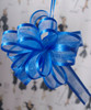 Wholesale Pull Bows, Royal Blue Sheer with Satin Edge Pull Bow | Packaging Decor