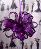 Wholesale Pull Bows, Purple Pull Bows, Sheer with Satin Edge Pull Bow | Packaging Decor