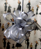 Wholesale Pull Bows, Silver Sheer with Satin Edge Pull Bow | Packaging Decor