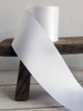 White Double Face Satin Ribbon (11 sizes)