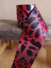 Double Face Red Leopard Print Satin Ribbon, Wholesale Ribbon | Packaging Decor