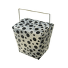 Black Polka Dot Take Out Box (2 sizes)